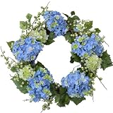 Soft Blue Hydrangea Spring Wreath # WR4690