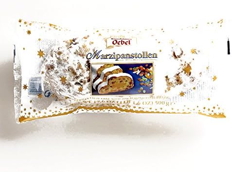 Oebel Marzipan Stollen (1 Unit Per Order) - Gourmet Christmas Gift for the Holidays