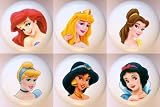 Disney Princess Head Pose Drawer Pulls Knobs Set of 6