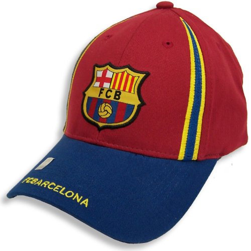 FC BARCELONA SOCCER OFFICIAL LOGO ADJUSTABLE HAT CAP FC BARCELONA SOCCER OFFICIAL LOGO ADJUSTABLE HAT CAP