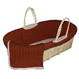 Tadpoles Classics Gingham Cable Knit Moses Basket