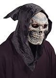 51iQqB9R8vL. SL160  Skull Hooded Flexi Face Halloween Mask