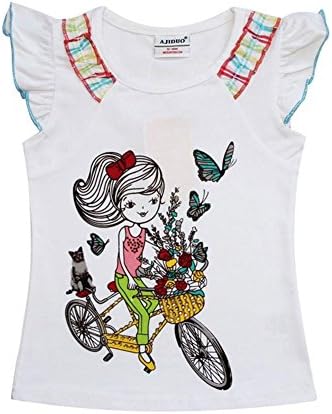 Children T Shirt Print Character Sleeveless Girl T Shirt Kids Baby Dresses