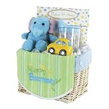 First Birthday Gift Basket Set Blue