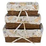 Crown Crafts Classic Pooh 3-pc Nursery Basket Set - Sage