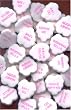 White Fluted Wedding Hearts [10lb. Bulk Case]