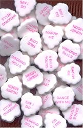 White Fluted Wedding Hearts [10lb. Bulk Case]