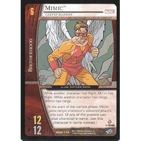 Marvel TCG VS System Web of Spider-Man First Edition Rare Character Card: Mimic- Calvin Rankin #MSM-119