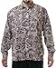Aqua Design Men Saltwater Vented Long Sleeve Camo Flats Fly Fishing Travel Shirt