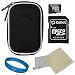 VG Slim Travel Edition Semi Hard Case w/ Removable Carbineer (Black Nylon) for Sony Cyber-Shot DSC-TX30 / DSC-WX80 / DSC-W730 / DSC-W710 / DSC-WX150 / DSC-W690 / DSC-TX66 / DSC-TX20 / DSC-WX70 / DSC-TX200V / DSC-WX50 / DSC-W610 / DSC-W620 / DSC-W650 / DSC-WX30 / DSC-W550 / DSCR-TX55 / DSC-W510 / DSC-W530 / DSC-W560 / DSC-T110 / DSC-WX10 / DSC-WX9 / DSC-W570 Point & Shoot Digital Cameras + Universal Screen Protector + 16GB SD Memory Card & Adapter + SumacLife TM Wisdom Courage Wristband