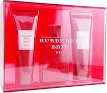 Burberry Brit Red By Burberry For Women. Set-eau De Parfum Spray 3.4 oz & Body Lotion 3.3 oz & Body Wash 3.3 oz