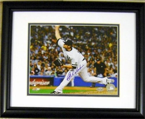 Joba Chamberlain autographed 16x20 photo (New York Yankees) framed and matted - Steiner Hologram