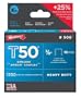 Arrow Fastener 506 Genuine T50 3/8-Inch Staples, 1,250-Pack