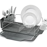 Polder KTH-600-86 4-Piece Advantage Dish Rack with Rubber Bar Mat