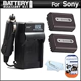 2 Pack Battery And Charger Kit For Sony Cyber-Shot DSC-HX100V Digital Camer ....