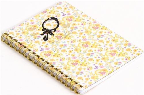 Imagen 2 de Cuaderno de Anillas de Flores con espejito de mano y flores