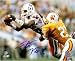 Stanley Morgan Autographed/Hand Signed New England Patriots 8x10 Photo (White Jersey)