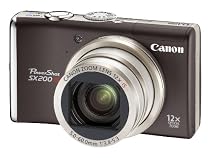 Canon PowerShot SX200 Digital Camera - Black (12.1 MP, 12x Optical Zoom) 3.0 inch LCD