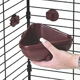 Super Pet Small Animal Hang-N-Lock Corner Crock, Colors Vary