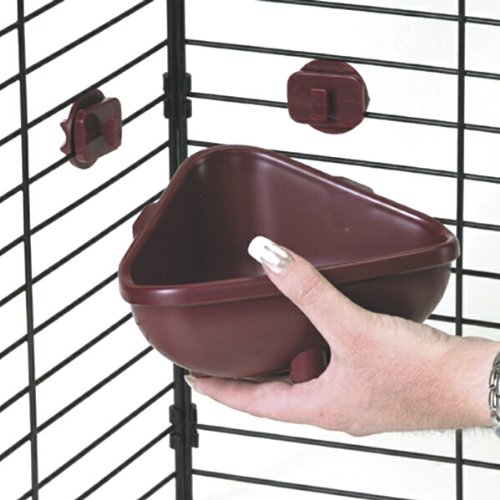 Super Pet Small Animal Hang-N-Lock Corner Crock, 