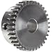 Boston Gear NA15B-3/8 Spur Gear, 14.5 Pressure Angle, 0.375" Bore, 20 Pitch, 15 Teeth, Steel