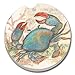 CounterArt Absorbent Stoneware Car Coaster, Seaside/Blue Crab