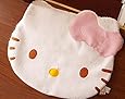 Bestfashion Lovely Big Head Hello Kitty Fuzzy Floor Cushion Mat Pad Bedroom Decoration Footcloth Rug 1 PC White OneSize, Multicolor
