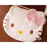 Bestfashion Lovely Big Head Hello Kitty Fuzzy Floor Cushion Mat Pad Bedroom Decoration Footcloth Rug 1 PC White OneSize, Multicolor