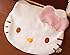 Bestfashion Lovely Big Head Hello Kitty Fuzzy Floor Cushion Mat Pad Bedroom Decoration Footcloth Rug 1 PC White OneSize, Multicolor