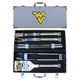 West Virginia Mountaineers 8pc. BBQ Set w/Case - NCAA College Athletics - Fan Shop Merchandise