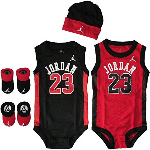 Galleon Nike Jordan Baby Clothes Jersey Set (06 Months) Black Red, 0