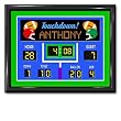 Game On Football Large Gloss Black Personalized Print