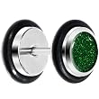 0 Gauge Shamrock Green Glitter Cheater Plug