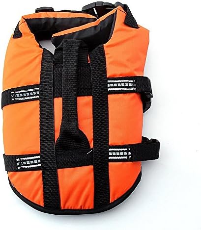 JZshop Doggy Safe Jacket Pet Saver Vest Coat With Adjustable Belt-Orange,S