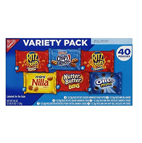 Nabisco Mini Snack Variety Pack - 40 Packs-40oz (2 Boxes)