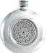 Pewter 6oz Celtic Pattern Hip Flask