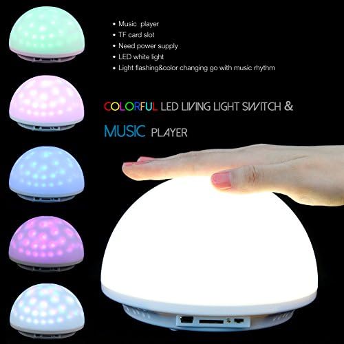 Deler LED 256 Disco Colors Changing Light Touch Bar Mushroom Lamp & Bluetooth Speaker for iPhone iPad MP3 MP4 PC