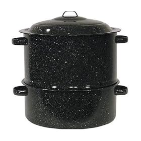 Granite Ware  3 piece 19 Quart Clam and Lobster Steamer Set