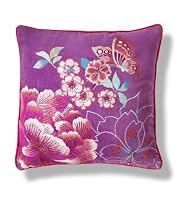 Geisha Velvet Embroidery Cushion [T47-8875-S]