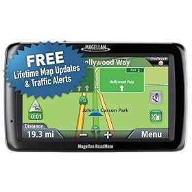 Magellan RoadMate 5045-LM 5-Inch Widescreen Portable GPS Navigator with Lifetime Maps and Traffic by Magellan