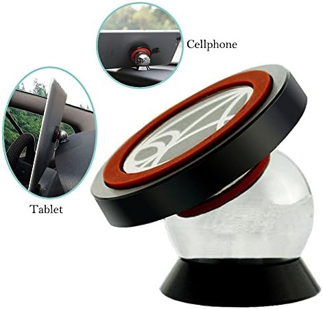 eranton® 360 Degree Rotates Magnetic Cell Phone Tablet Car Mount Universal Dashboard Phone Mounts Holder for Iphone Ipad Samsung Galaxy Series