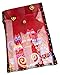 Laurel Burch Artistic Sequin Silk Scarf Crimson Cats