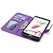 LG G Stylo Case, LK [Kickstand Feature] LG G Stylo Wallet Case, Luxury PU Leather Case Flip Cover Built-in Card Slots Stand For LG G Stylo, PURPLE