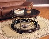Powell Five Points Cocktail Table - 338-202 (Brown/Black) (20H x 40W x 40D)