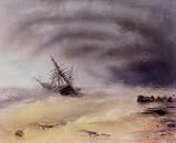 Pack of 12 Small Gift Tags 7cm x 4.5cm approx Each Art Aivazovsky storm 1872