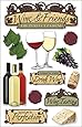 Paper House STDM-0039E 3D Cardstock Stickers, Wine
