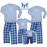 LYF Family Club Long Sleeve Cotton Clothing Sets for Adults with Matching Outfit Sets for Kids ~ Footsteps Clothing