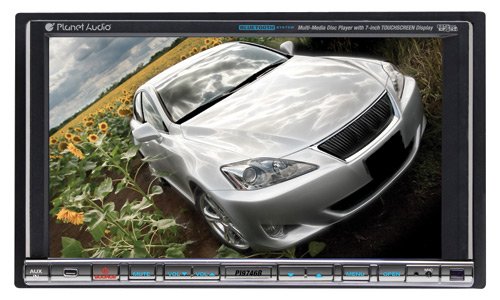 Planet Audio PI9746B Bluetooth-Enabled In-Dash Motorized Double-Din DVD/MP3/CD AM/FM Receiver