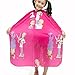 Colorfulife Child Hair Cutting Waterproof Cape Wai Cloth Barber Kids Hair Styling Cape Professional Home Salon Camps & Hairdressing Wrap Children Cartoon Men Hairdresser Pattern Capes (Hot Pink)