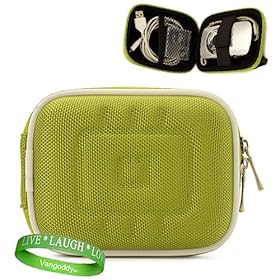 Nylon Green Extra Thick Case for your Canon Powershot A800 A810 A1200 A1300 A2200 A2300 A2400 IS A3300 A3400 A4000 SX230 hS SX260 hS S95 S100 ELPH 110 HS ELPH 100 HS ELPH 510 520 530 HS ELPH 300 310 320 HS Compact Digital Point and Shoot Camera